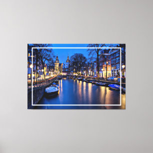 Toile Fond d'écran de nuit Amsterdam-67657