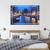 Toile Fond d'écran de nuit Amsterdam-67657 (Insitu(Chambre))