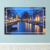 Toile Fond d'écran de nuit Amsterdam-67657 (Insitu (Plancher de Bois))