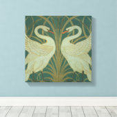 Toile Fond d'écran pour panneau "Swan, Rush & Iris" (Insitu (Plancher de Bois))