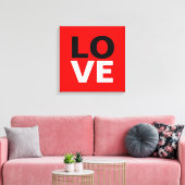 Toile Fond rouge unique amour romance (Insitu(Salon))