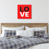 Toile Fond rouge unique amour romance (Insitu(Chambre))