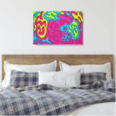 Toile Fond Texturé Coloré Moderne (Insitu(Chambre))