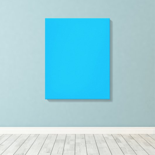 Toile Fond uni bleu cyan | Style minimaliste d'été (Insitu (Plancher de Bois))
