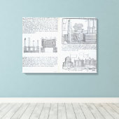 Toile Fondements, de "Della Architettura", pub (Insitu (Plancher de Bois))