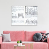 Toile Fondements, de "Della Architettura", pub (Insitu(Salon))