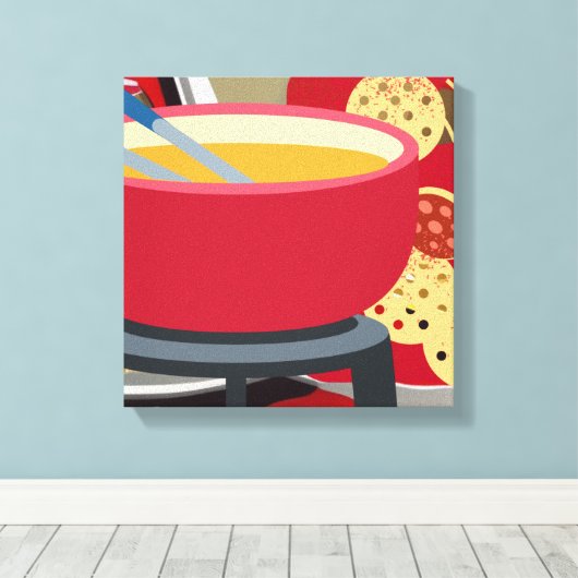 Toile Fondue de fromage (Insitu (Plancher de Bois))