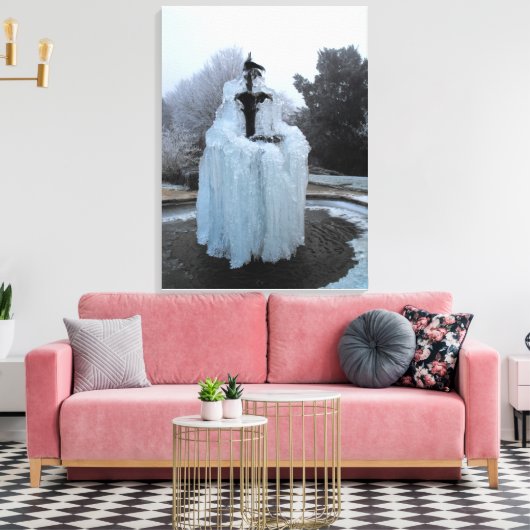 Toile Fontaine congelée (Insitu(Salon))