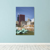 Toile Fontaine de Buckingham située à Grant Park, 2 (Insitu (Plancher de Bois))