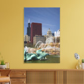 Toile Fontaine de Buckingham située à Grant Park, 2 (Insitu(Salon))