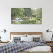 Toile Fontaine d'eau dans l'étang du jardin (Insitu(Chambre))