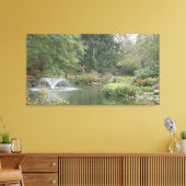 Toile Fontaine d'eau dans l'étang du jardin (Insitu(Salon))