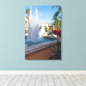 Toile Fontaine d'eau tropicale (Insitu (Plancher de Bois))