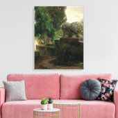 Toile Fontaine du Lion à Rome (par H.A. Brendekilde) (Insitu(Salon))