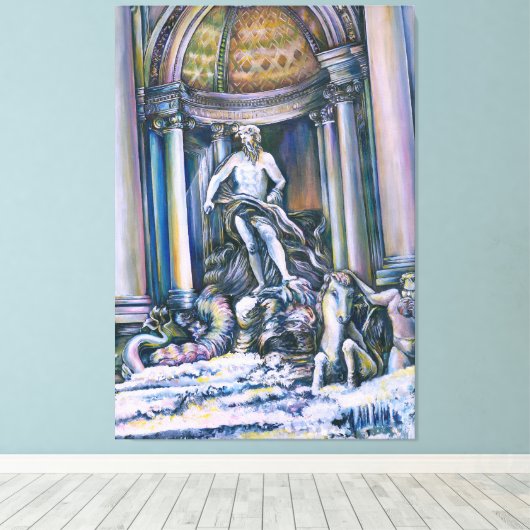 Toile Fontana Di Trevi (Insitu (Plancher de Bois))