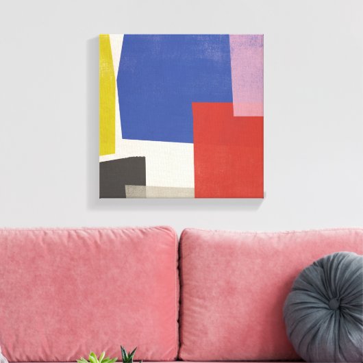 Toile Foolscap - Colorblocs modernes (Insitu(Salon))