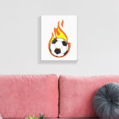 Toile Football en feu (Insitu(Salon))