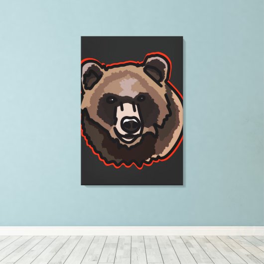 Toile Force de l'ours (Insitu (Plancher de Bois))