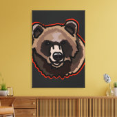 Toile Force de l'ours (Insitu(Salon))