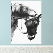 Toile Force équine en monochrome (Insitu (Plancher de Bois))