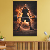 Toile Force Inébranlable – Puissance de Levage de Poids  (Insitu(Salon))