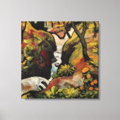 Toile Forest Brook par August Macke Expressionnisme Vint (Recto)
