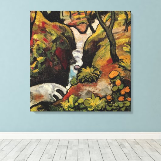 Toile Forest Brook par August Macke Expressionnisme Vint (Insitu (Plancher de Bois))