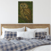 Toile Forest Sentinel - Tawny Owl Wildlife Art (Insitu(Chambre))