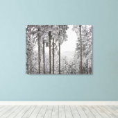 Toile Forêt à feuillage persistant en hiver (Insitu (Plancher de Bois))