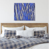 Toile Forêt Abstraite Bleu Royal (Insitu(Chambre))