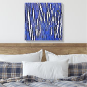 Toile Forêt Abstraite Royal-Blue (Insitu(Chambre))