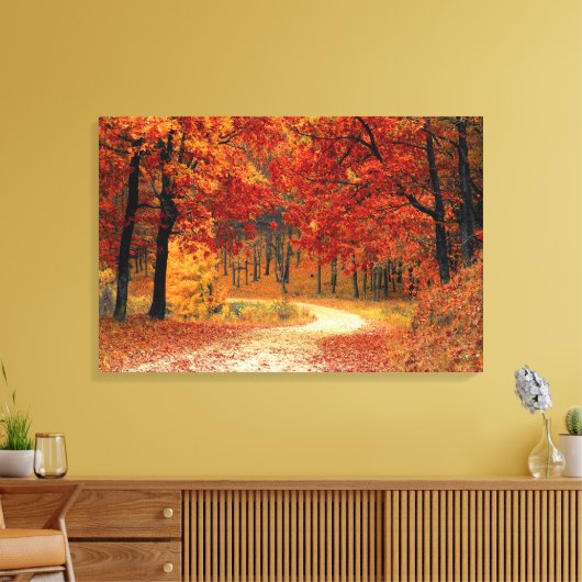 Toile Forêt au trésor : Ruby, Or & Citrine (Insitu(Salon))