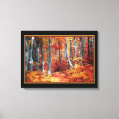 Toile Forêt Automnale Ensoleillée (Recto)