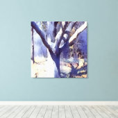 Toile Forêt bleue (Insitu (Plancher de Bois))