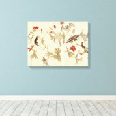 Toile Forêt Dansante De Grenouilles Par Kawanabe Kyosai  (Insitu (Plancher de Bois))