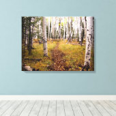 Toile Forêt d'Aspen à l'automne (Insitu (Plancher de Bois))