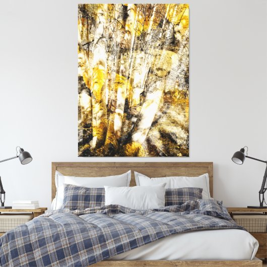 Toile Forêt d'Aspen Abstrait (Insitu(Chambre))