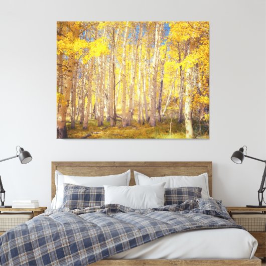 Toile Forêt d'Aspen doré (Insitu(Chambre))