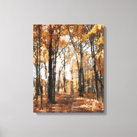 Toile Forêt d'automne (Recto)