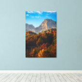 Toile Forêt d'automne sous les montagnes (Insitu (Plancher de Bois))