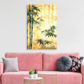Toile Forêt de bambou botanique zen (Insitu(Salon))