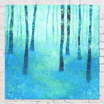 Toile Forêt de Bluebell<br><div class="desc">Un tableau d'un paysage boisé de bleuets paisible au printemps,  près de Challock à Kent. Des tons vifs de bleu et de vert,  la nature dans toute sa gloire. Tranquille,  paisible et apaisante pour un sentiment de bien-être et d'optimisme. Art original de Nic Squirrell.</div>