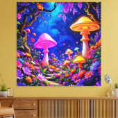 Toile Forêt de champignons enchantée (Insitu(Salon))