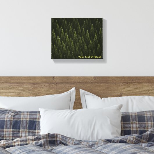 Toile Forêt de conifères fractale (Insitu(Chambre))