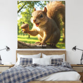Toile Forêt de fantaisie de petits écureuils mignons et (Insitu(Chambre))