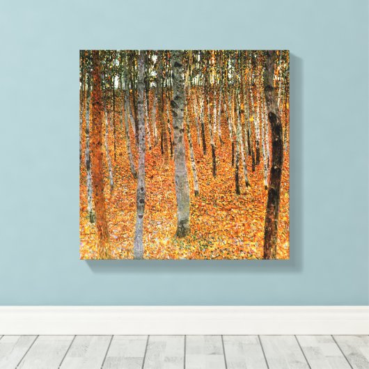 Toile Forêt de hêtre par Gustav Klimt Beaux Art Canvas I (Insitu (Plancher de Bois))