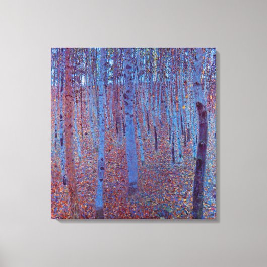 Toile Forêt de hêtres par Gustav Klimt, Art Nouveau Vint (Recto)