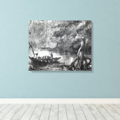 Toile Forêt de mangrove (Insitu (Plancher de Bois))