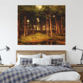 Toile Forêt de sapin à Putte avec lapins Jean Lamorinièr (Insitu(Chambre))