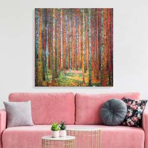 Toile Forêt de sapins Gustav Klimt